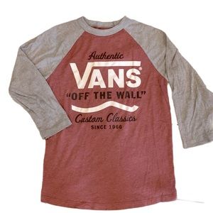 Boys vans long sleeve T shirt